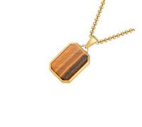 Elegant Rectangular Pendant Necklace Unique Neck Jewelry Adjustable Chain Necklace Suitable For Fashion Women Present Geometric Men Accessory, One Size, as described, as described