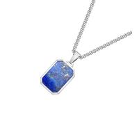 Elegant Rectangular Pendant Necklace Unique Neck Jewelry Adjustable Chain Necklace Suitable For Fashion Women Present Geometric Men Accessory, One Size, as described, as described