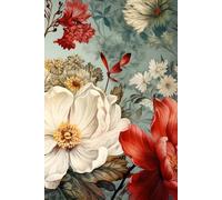 Elegant Red Amaryllis Notebook