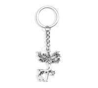 Elegant Reindeer Pendant Keychain, Friendship and Thank You Gifts for Women, Good Friend Birthday, Travel Accessories, Unique Holiday Presents, Sentimental Gifts for Girlfriend