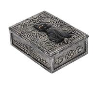 Elegant Resin Gothic Black Cat Storage Box - 15cm x 9cm (1 Pc.) - Decorative Organizer, Premium Material - Perfect for Home Decor & Organization
