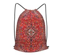 Elegant Retro Modern Vintage Persian Outdoor Leisure Drawstring Backpack, Lightweight Waterproof Sports Bag For M en & Women