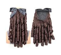 Elegant Retro Style Ponytail Hair Extensions with Curly Waves，High-Temperature Resistant Fiber(2M33)