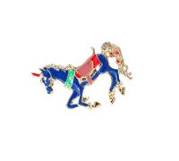 Elegant Retro Unicorn Horse Pin, Vibrant Color Construction with Enamel Coating, Perfect Party Brooch for Many Occasions