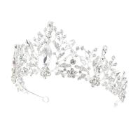 Elegant Rhinestone Crown Headband for Pageant Contests | Alloy and Rhinestone Build, Smooth Shining Surface, Bridal Updo Styling, Celebrations, Homecoming Court