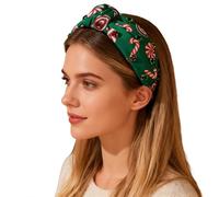 Elegant Rhinestone Headband with Sparkling Floral Pattern as Festive Hair Cover for Special Occasions Holiday Parties (Green, One Size)