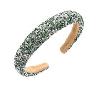Elegant Rhinestones And Pearls Headband For Women NonSlip High Skull Hairband For Formal Parties And Special Occasion