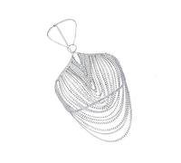 Elegant Rhinestones Body Jewelry Women Chest Chain Multifuntional Waist Jewelry Body Suitable For Various Occasion Adjustable Tassels