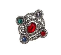 Elegant Rhinestones Bowknot Heart Oval Pin Vintage Inspired Brooch For Evening Gowns Prom Dresses And Formal Clothing Sparkling Corsage Pin Evening Party