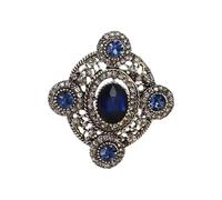 Elegant Rhinestones Bowknot Heart Oval Pin Vintage Inspired Brooch For Evening Gowns Prom Dresses And Formal Clothing Sparkling Corsage Pin Evening Party