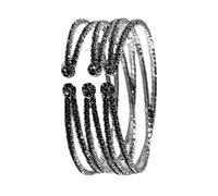 Elegant Rhinestones Cuff For Women Fashion Layered Bangle Handmade Multilayer Crystal Jewelry For Weddings Alloy