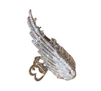 Elegant Rhinestones Hair Claw Hair Accessory With Heart Wing Shape For Women Everyday Wear And Evening Party
