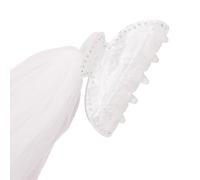 Elegant Rhinestones Hair Claw With Removable Veil Fashionable Hair Claw Clip For Special Occasion Bridal Hairpiece