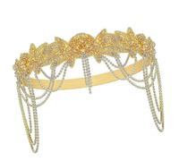 Elegant Rhinestones Headband For Women 20S Flapper Hairband Evening Dress Hairband Music Festival Hairhoop Party Supply