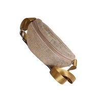 Elegant Rhinestones Waist Pouches Crossbody Bag Ergonomic Nylon Chest Pack for Daily Use and Outdoor Activities Casual Street Shoulder Bag