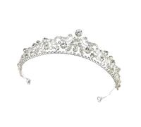 Elegant Rhinestones Wedding Tiaras Hairhoop For Bride Coming Of Ages Ceremony Prom Pageant Royal Event Headpiece, one size, as described