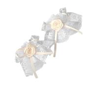 Elegant Ribbon Lace Wrist Cuffs Wrong Sleeve Bowknot Jumbo Costume Accessories Ribbon Ruffle Brim Cross Wristband Lace Arm Sleeve