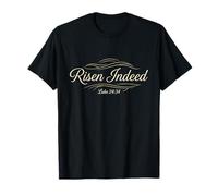 Elegant Risen Indeed Scripture Style Easter T-Shirt