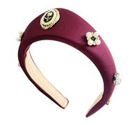 Elegant Rose And Pearls Headband For Women Fashion Hairband Designed For Comfort And Versatility In Various Occasion Bridal Party Hair Accessory