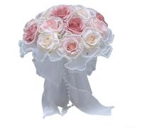 Elegant Rose Bouquet for Outdoor Weddings, Perfect for For brides Seeking a Romantic Touch (Bean Paste)