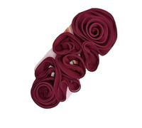 Elegant Rose Flower Applique Handcraft Project Scarf Clothing Hat Sew On Patch Fashion Accessories For Evening Gown Banquet Dress