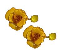 Elegant Rose Flower Bra Briar Rings Charming Drop Jewelry Charming Bra Ear Studs Everyday Wear Acrylic, フリーサイズ