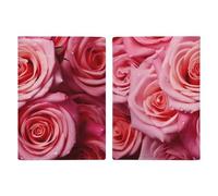 Elegant Rose Flower Passport Holder with Card And Ticket Slot, PU Leather Passport Case Easy Access, Travel Essentials Document Organizer Waterproof Travel Wallet for Men Women