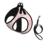 Elegant Rose Gold Glitter Blush Pink Stripe,Pet Harness,Adjustable Reflective Dog Harness,Pet Leash Vest,L