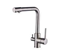 Elegant Rose Gold Kitchen Sink Mixer Tap A 360° Rotating Faucet with Water Purifin, Deck Mounted Antique Brushed Finish, Stylish & Functional Kitchen Upgrade
