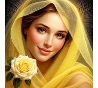 Elegant Rose Woman 90 Piece Jigsaw Puzzles for Adults and Kids, Impossible Puzzle, Jigsaws 90 pieces for adults Gifts, Difficult jigsaw puzzles for The Whole Family