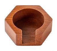 Elegant Round Coffee Filter Paper Holder with Ash Wood Base, Fits Various Brewing Methods, Organized Storage for Kitchen or Coffee Station Use(No Lid)