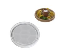 Elegant Round Plate Shaped Sturdy Silicone Tray Offer Stability and Styles for Coffee Shops and Wedding Supplies Round Plate Silicone