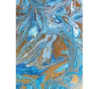 Elegant Royal Blue & Gold Swirl Designer Notebook: Hardcover: A Luxury Writing Journal for Professionals, Creatives, and Gift-Giving