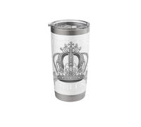 Elegant Royal Crown Graphic Luxury Queen Stainless Steel Insulated Tumbler