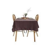 Elegant Ruffle Cotton Tablecloth for Rectangle Tables - Water Washed, 140x220cm - Perfect Wedding & Party Decor, Stylish Table Cover in 7 Colors for Events & Celebrations