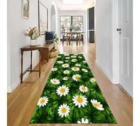 Elegant Rugs Runner for Hallway Green White Yellow Heavy Duty Hallways Rug Runners 1.5/2/2.5/3/3.5/4/4.5/5/6Meter Carpet Doorway Study Room Corridor Carpets(80 * 200cm)