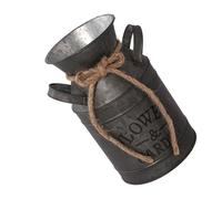Elegant Rustics Styles Metal Vase Small Decorative Milk Can For Country Homes Charm Flower Holder Metal Milk Holder
