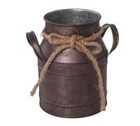 Elegant Rustics Styles Metal Vase Small Decorative Milk Can For Country Homes Charm Flower Holder Metal Milk Holder