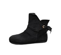 Elegant 's Ankle Booties For And Autumn Slip On Flat Heel Boots Everyday Ladies' Spring Fashion Solid Color Suede One Foot Comfortable