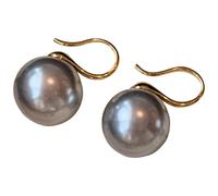 Elegant S925 Silver High Heel Pearl Earrings For Women, Austrian Aurora Pearls, Safe For Sensitive Skin, Various Sizes
