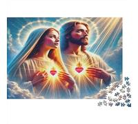 Elegant Sacred Angel Religious 1000 Pieces Paper Jigsaw Puzzle for Adults Brain Training Home Wall Decor 38x26cm/1000pcs
