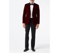 Elegant SAM Velvet Blazer XPOSED Maroon 38