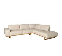 Elegant Sand Leather Right Corner Sofa - Model 6203 By Angel Cerda