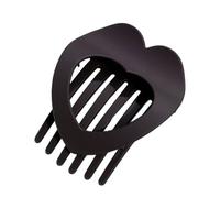 Elegant Sand Texture Hair Addons Heart Plan Polystyrene Clamps Continuous Blending with All Outfits Gentle Modern Dull Finish Clip