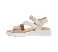 Elegant Sandal in Sand/White/Platin - female - ara - Wedges - Beige - 8 UK - Shoes 8 UK