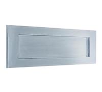 Elegant Satin Chrome Plain Letterplates 250x76mm for Stylish Home Decor - External Front Door Letter Box Plate