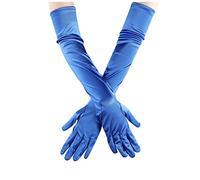 Elegant Satin Gloves for Women with Elbow Length - Perfect Dance Accessory for Bridal Wedding Opera Visit in the Style of the Twenties