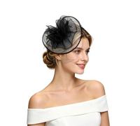 Elegant Satin Mesh Hair Band for Evening Performances Parties Gatherings Versatile Accessory in Timeless Design (Black, One Size)