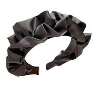 Elegant Satins Headbands Stylish Crinkled Wide Hairband Comfortable Hair Hoop For Everyday Wear Or Special Occasion