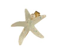 Elegant Sea Star/Shell Shaped Hair Clip Accessory Coastal Outfit Jewelry Fashion Accessories For Girls Music Festival Accessory